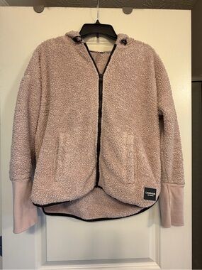 Calvin Klein Performance Mauve Fleece Zip Hoodie